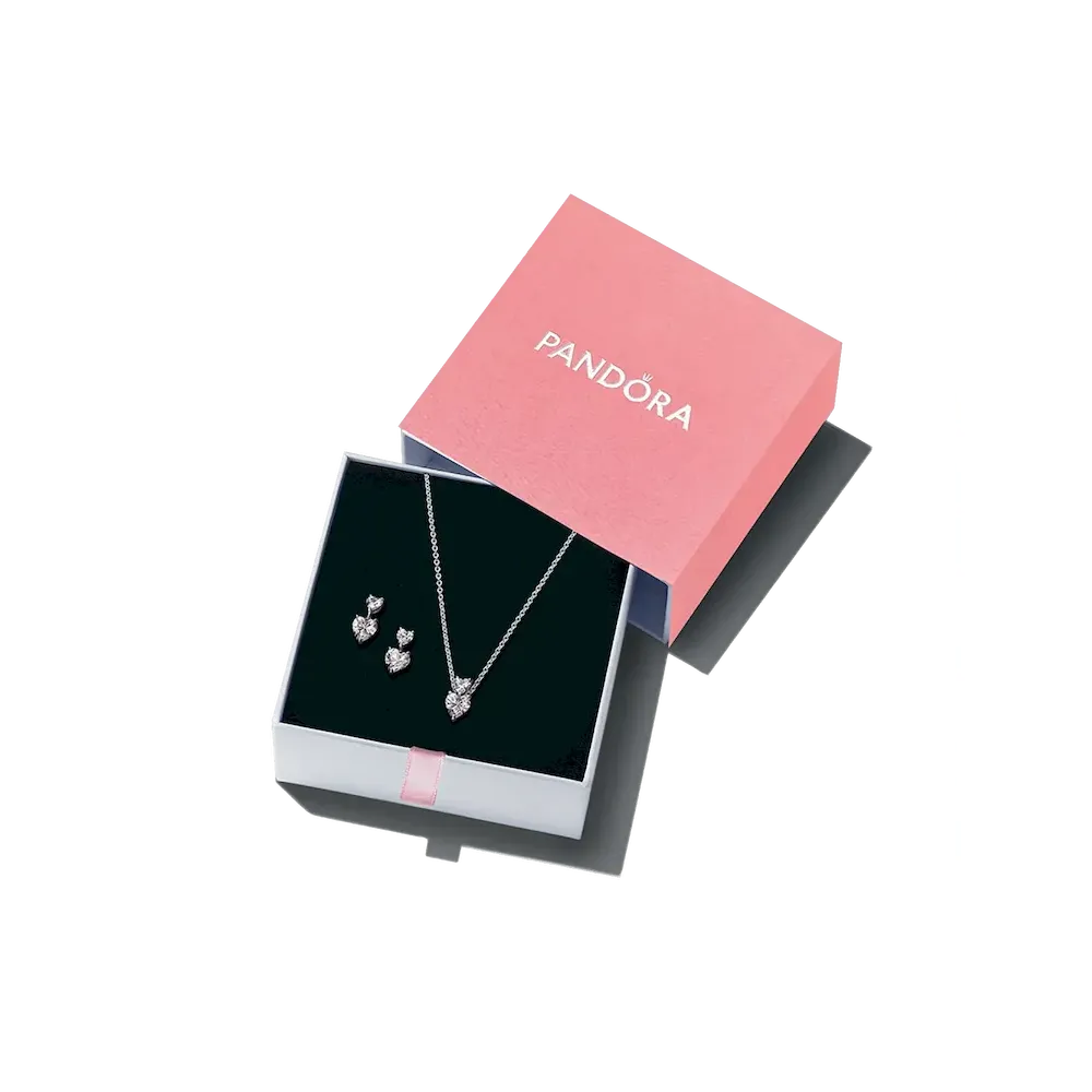 Sparkling Double Heart Gift Set