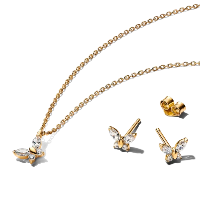 Golden Butterfly Jewelry Gift Set - Image 2