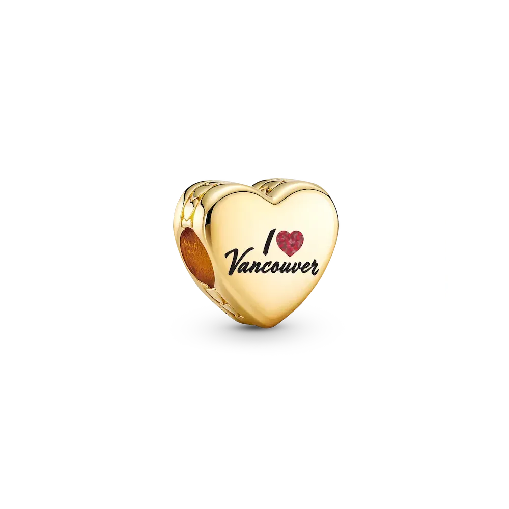FINAL SALE - Vancouver My Happy Place Heart Charm
