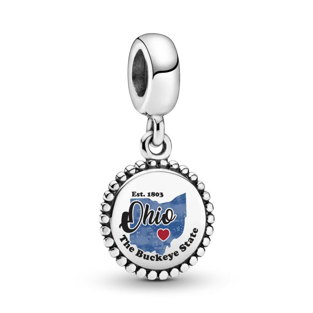 Ohio Map Dangle Charm