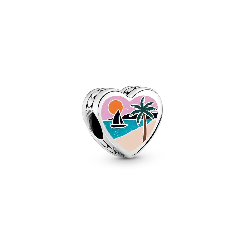 Puerto Rico Heart Charm