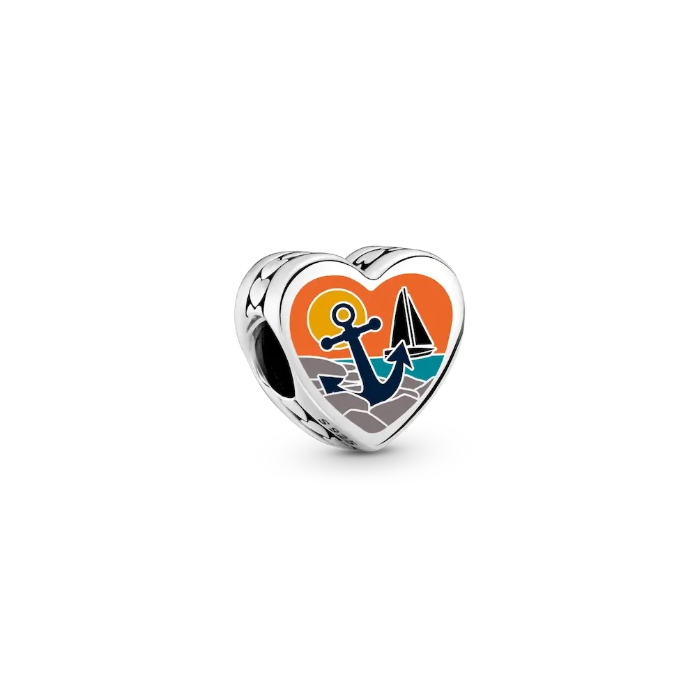Rhode Island Heart Charm
