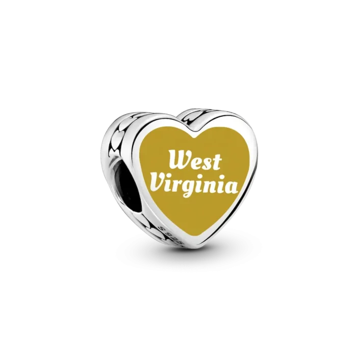 West Virginia Heart Charm - Image 2