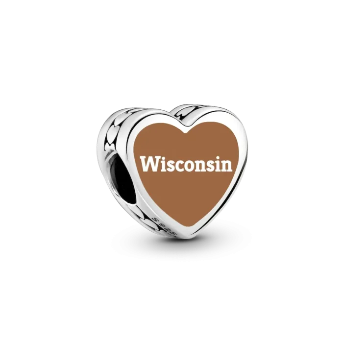 Wisconsin Heart Charm - Image 2