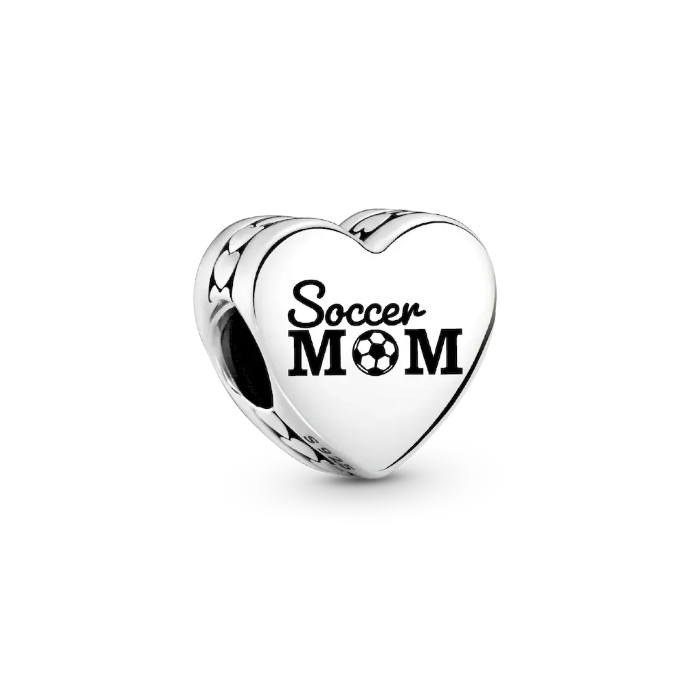 Soccer Mom Heart Charm