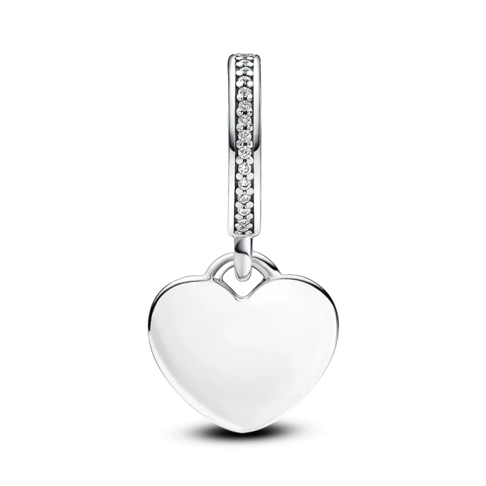 Day of the Dead Sugar Skull Heart Dangle Charm - Image 2