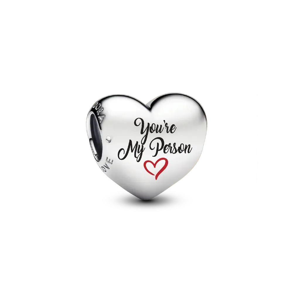 Engravable You're My Person Heart Charm