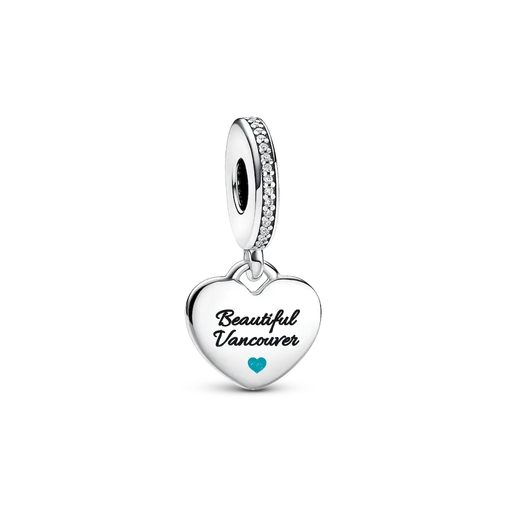 FINAL SALE - Vancouver Boat Heart Dangle Charm