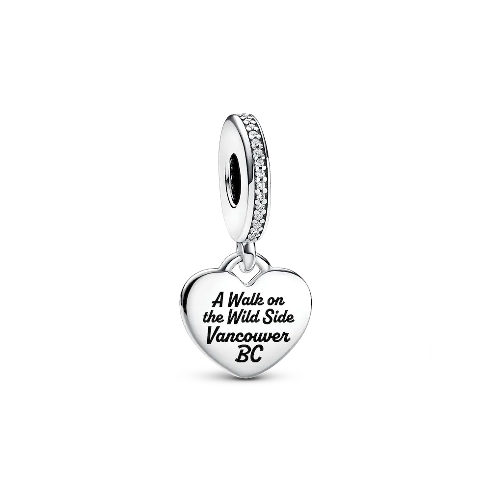 FINAL SALE - Vancouver Hiker Heart Dangle Charm