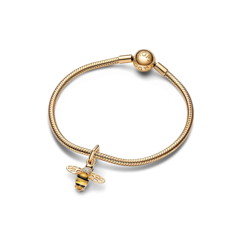 Sparkling Bee Charm Bracelet Set
