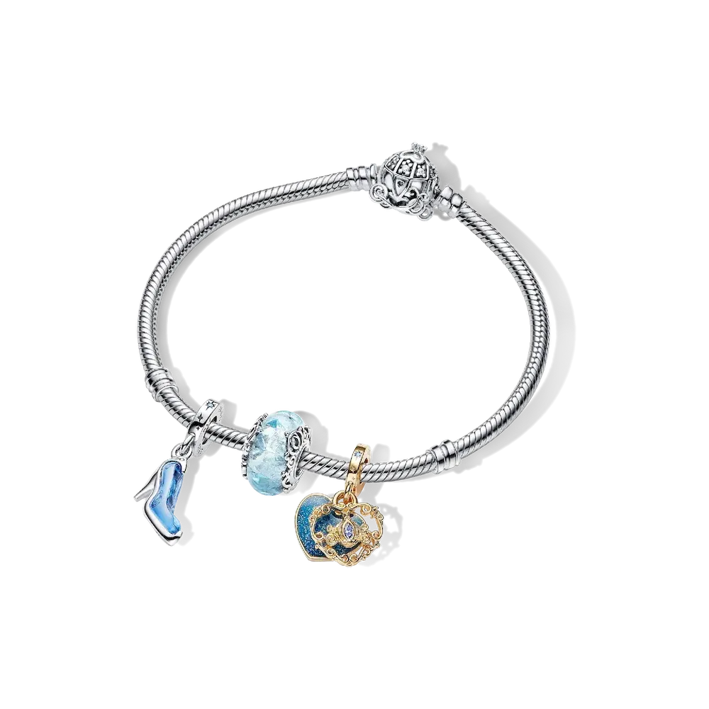Disney Cinderella's Triple Charm Bracelet Set