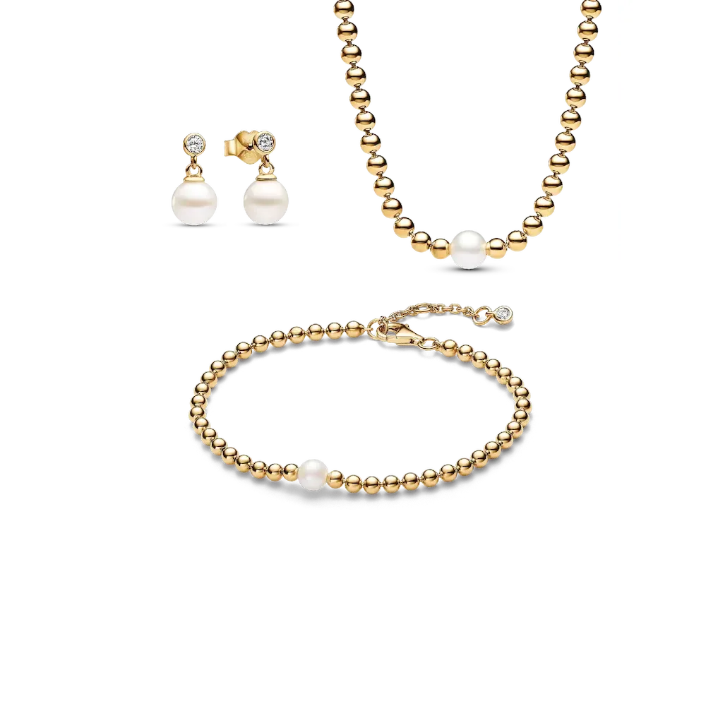 Treated Freshwater Cultured Pearl & Beads Jewelry Set