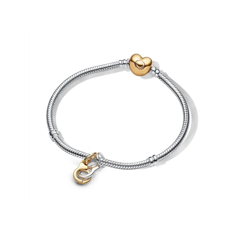 Linked Up Handcuff Dangle Charm Bracelet Set