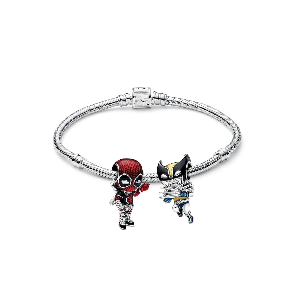 Deadpool and Wolverine Charm Bracelet Set