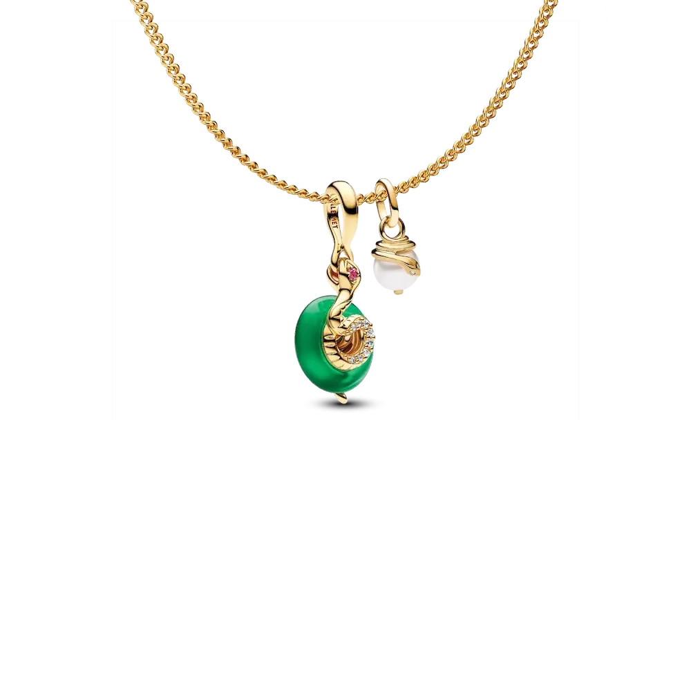 Year of the Snake Dangle Charm Necklace