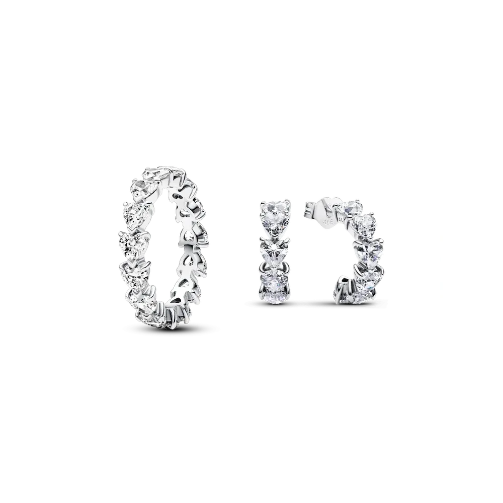 The Path of Love Ring and Earring Set