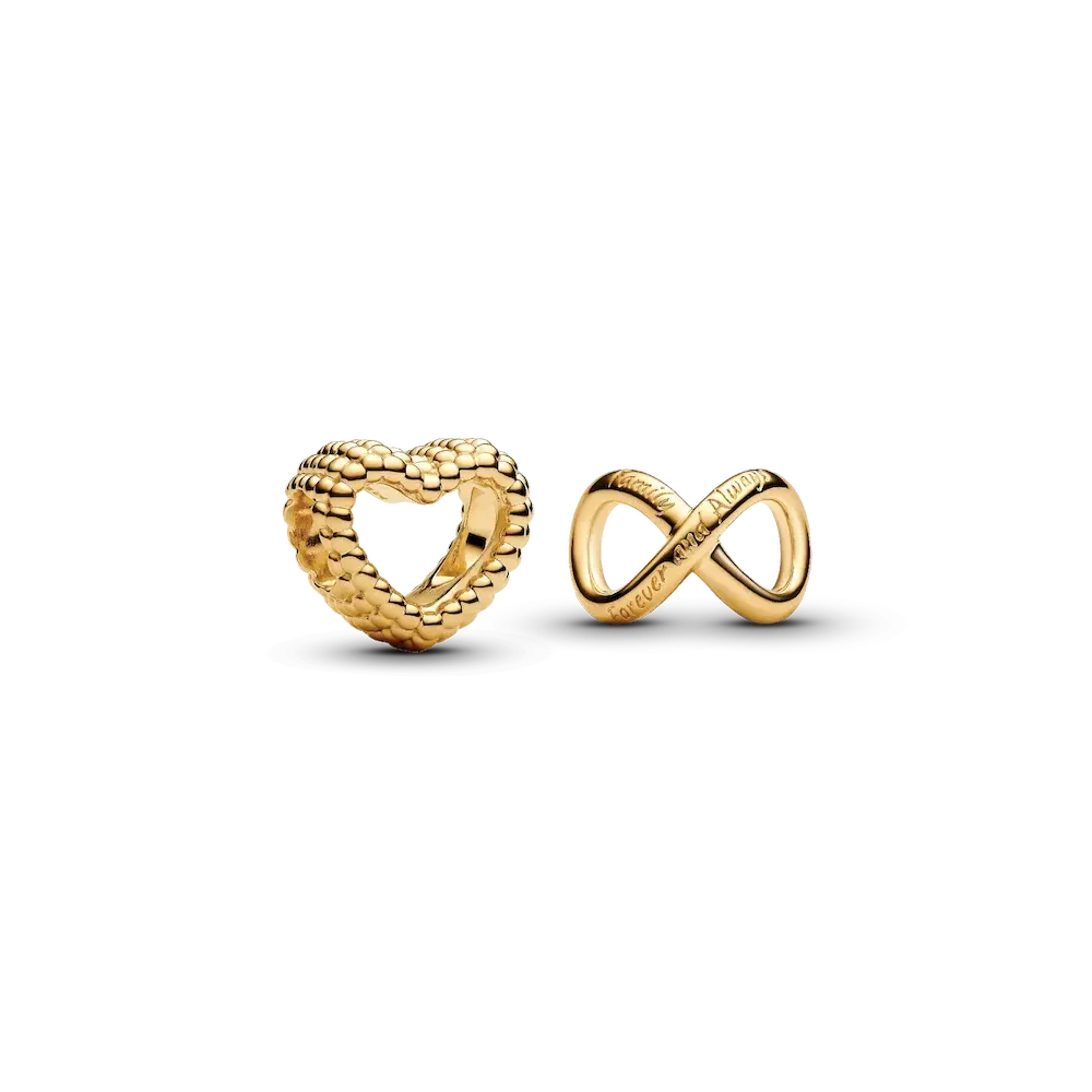 Golden Always and Forever Charm Duo