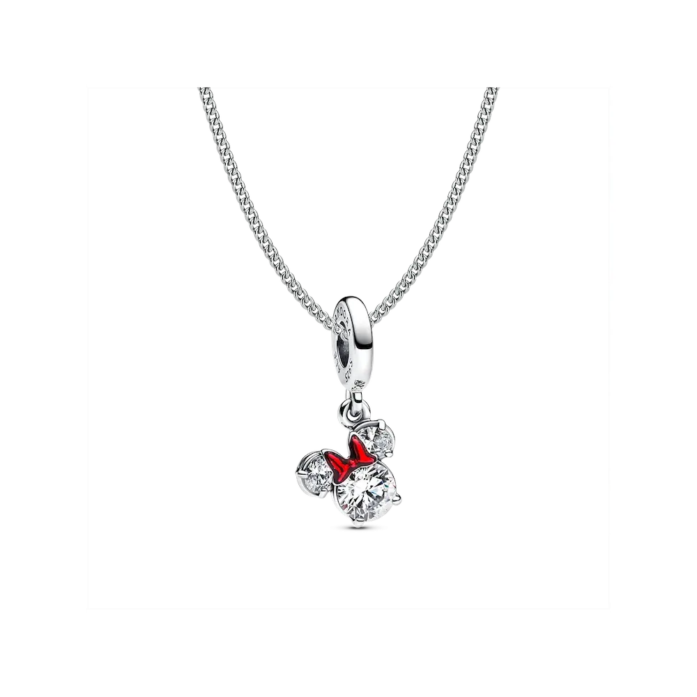 Minnie Mouse Holiday Dangle Charm Necklace Set