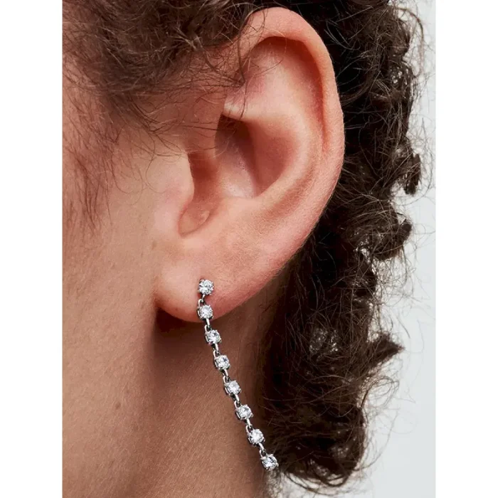 Sparkling Eight Stones Drop Earrings - Image 2