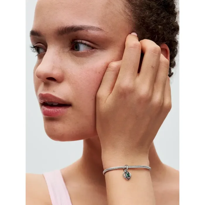 Green Eternity Circle Dangle Charm - Image 3