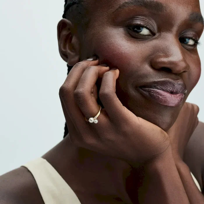 Duo Treated Freshwater Cultured Pearls Ring - Image 3