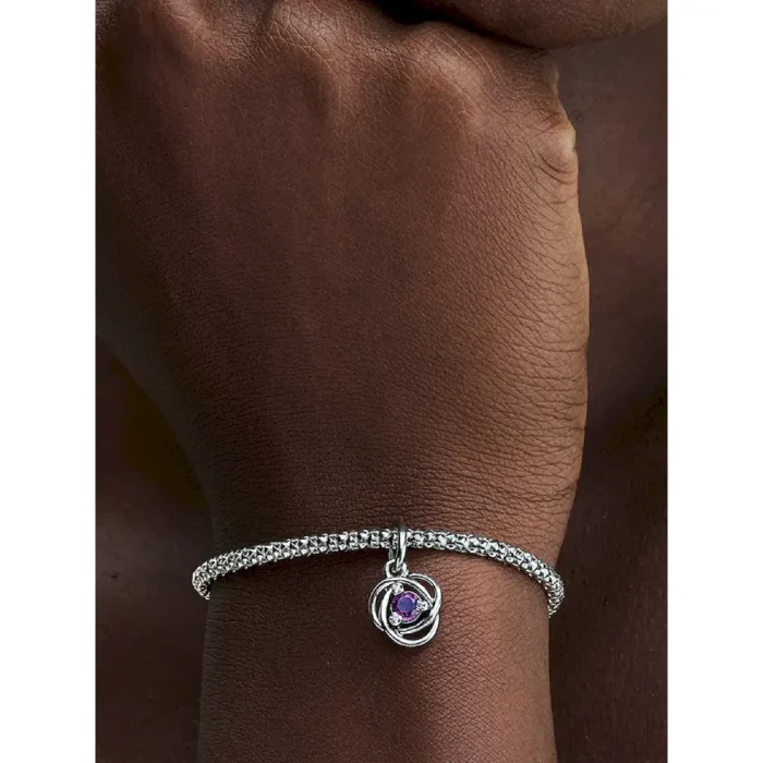 Purple Eternity Circle Dangle Charm - Image 2