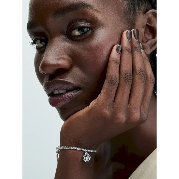 Clear Eternity Circle Dangle Charm - Image 3