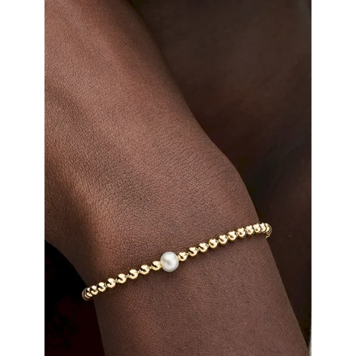 Treated Freshwater Cultured Pearl & Beads Bracelet - Image 2