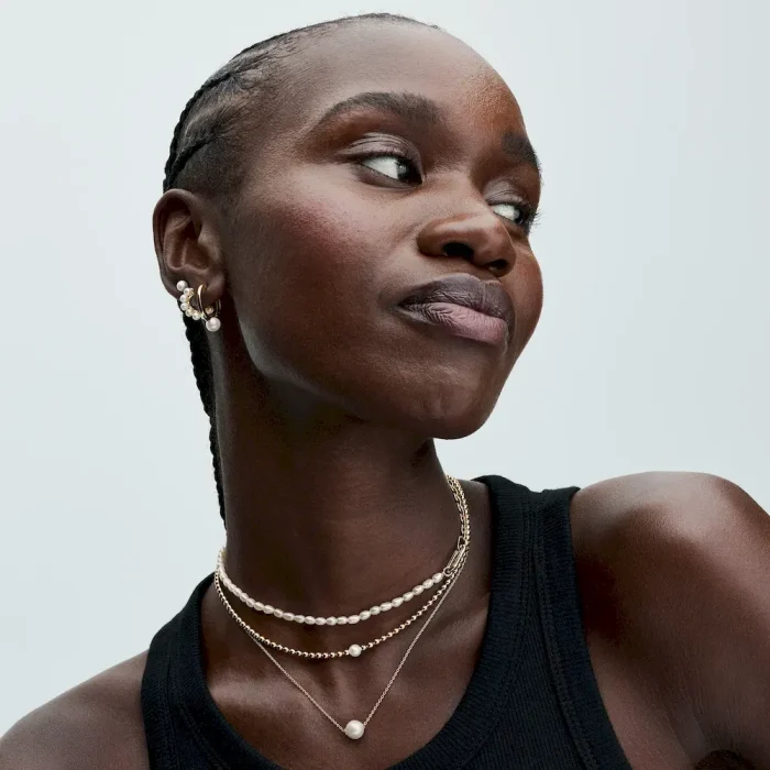 Treated Freshwater Cultured Pearl Collier Necklace - Image 4