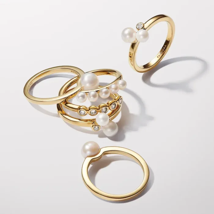 Duo Treated Freshwater Cultured Pearls Ring - Image 5