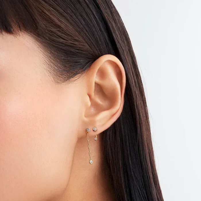 Lab-Grown Diamond Open Earring and Ring Set - Image 6