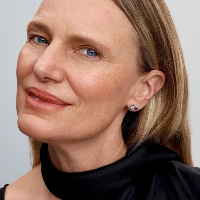 Halo Hearts Stud Earrings - Image 2