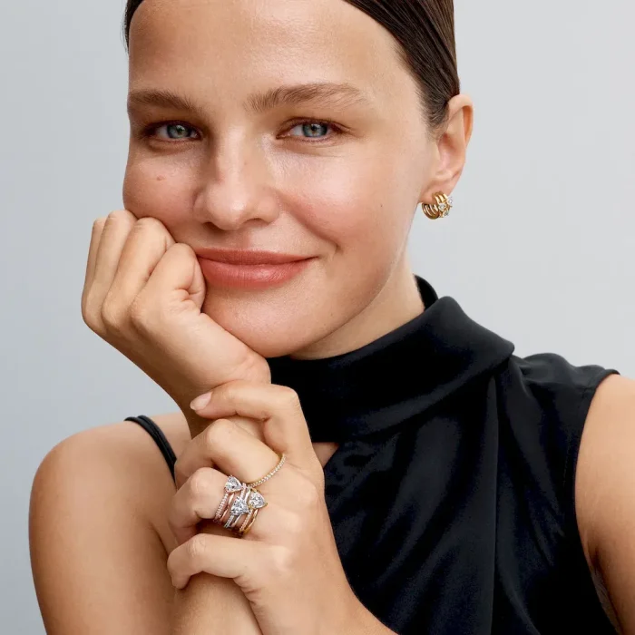 Double Band Heart Ring - Image 3