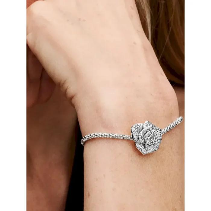 Sparkling Rose in Bloom Oversized Charm - Image 2