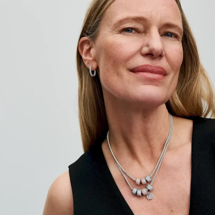 Two-tone Key to Happiness Double Dangle Charm - Image 3