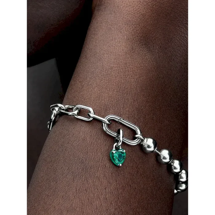 Pandora ME Green Chakra Heart Mini Dangle Charm - Image 2