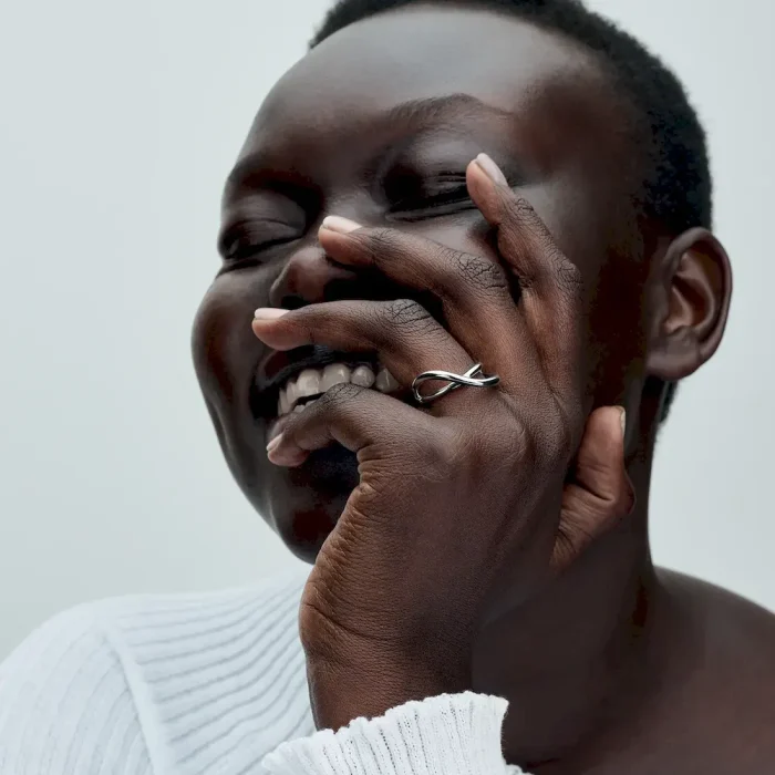 Organically Shaped Infinity Ring - Image 4