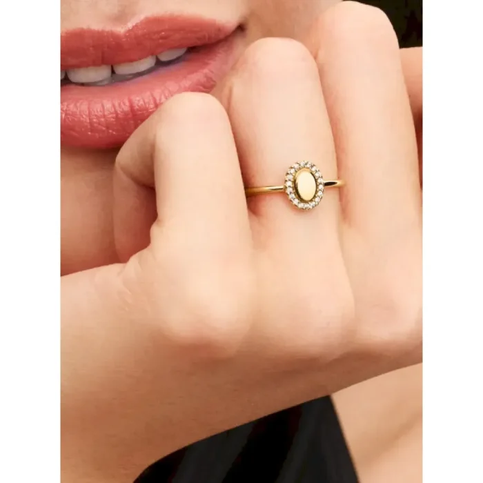 Engravable Oval Halo Ring - Image 2