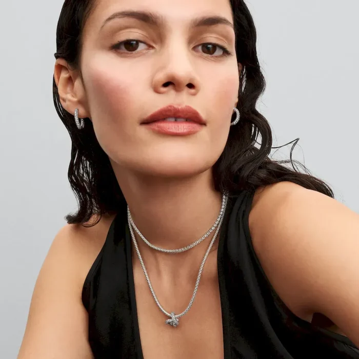 Pavé Infinity Knot Heart Charm - Image 4