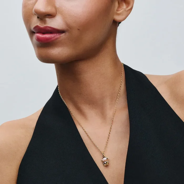 Engravable Rectangle Tag Pendant Necklace Set - Image 12