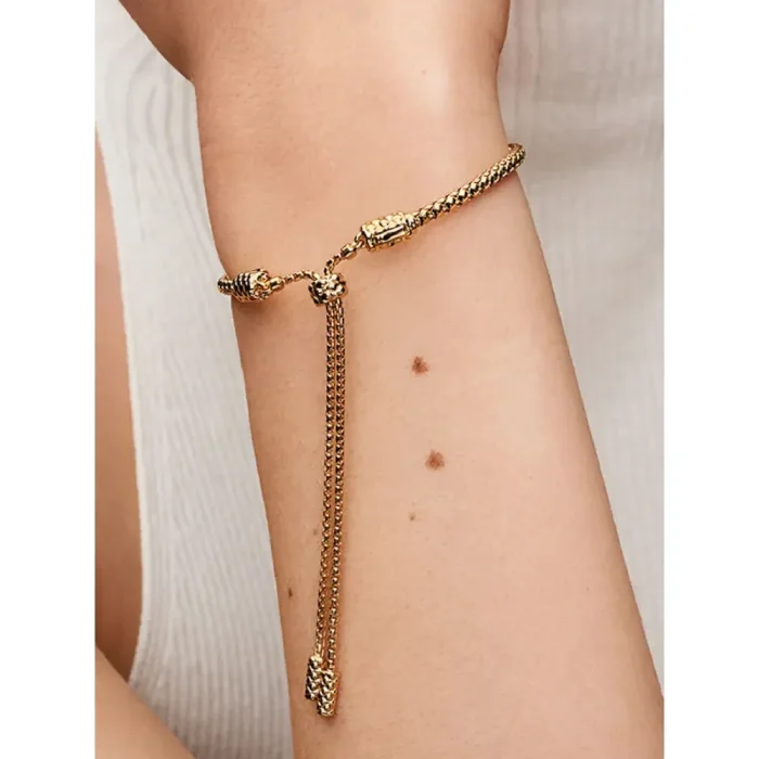 Studded Chain Slider Bracelet - Image 2