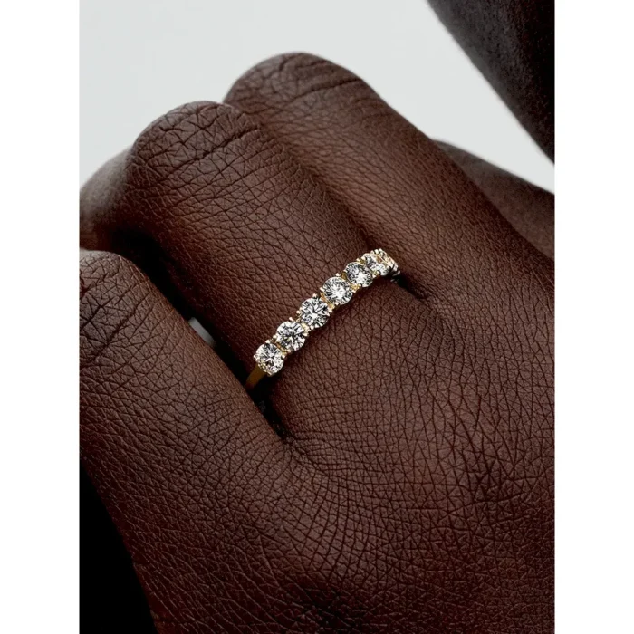 Pandora Era 14k Gold Lab-grown Diamond Half Eternity Band Ring - Image 2