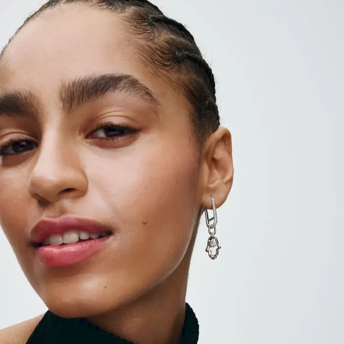 Hamsa Hand Medallion Charm - Image 2