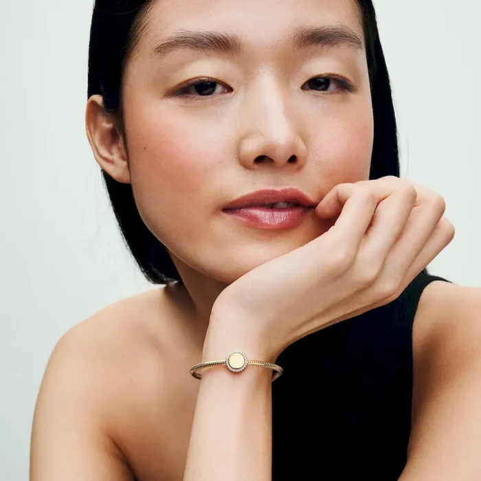 Engravable Sparkling Button Charm - Image 3