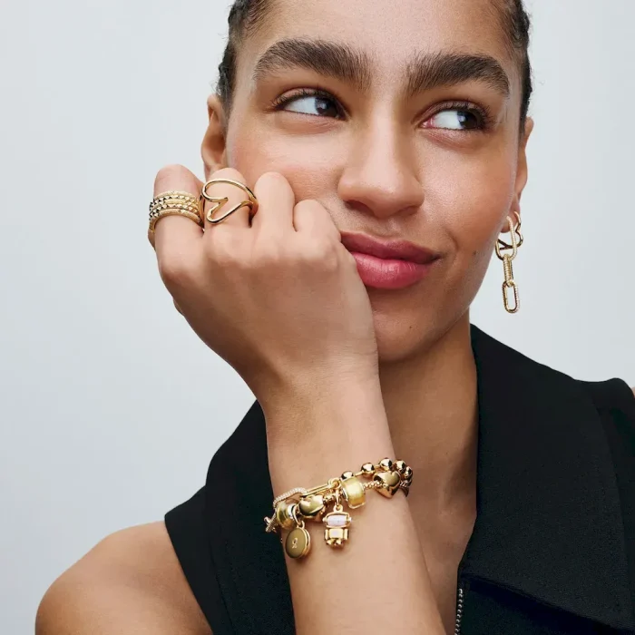 Golden Mini Murano Glass Charm - Image 6