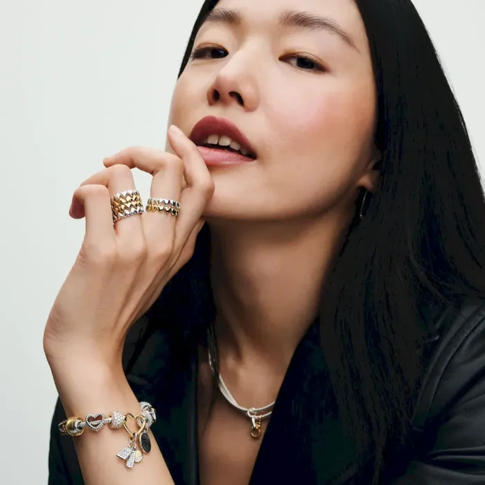 Beaded Open Heart Charm - Image 4