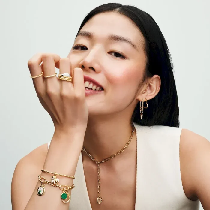 Asymmetrical Heart Hoop Earrings - Image 5