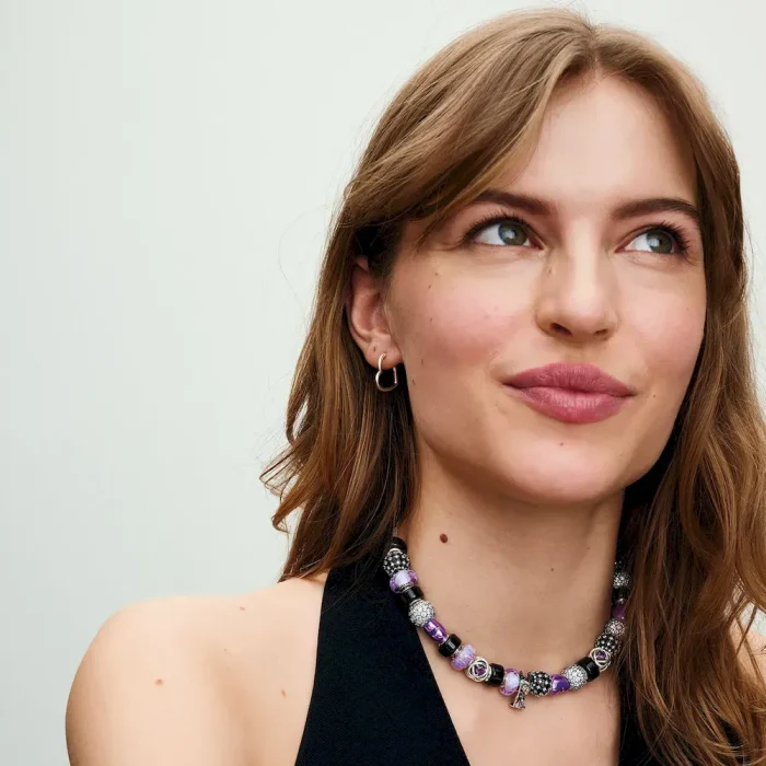 Black Mini Murano Glass Charm - Image 2