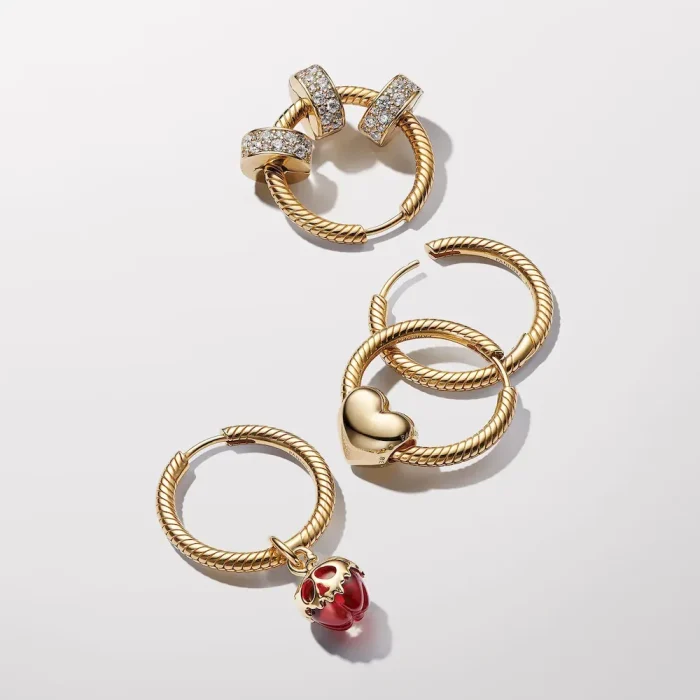 Pandora Moments Charm Hoop Earrings - Image 6