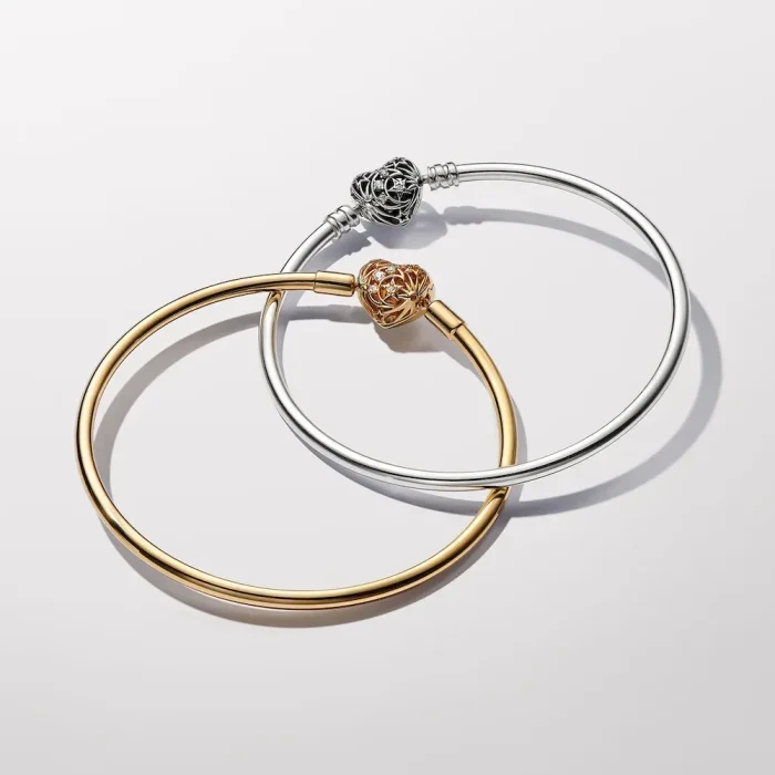 FINAL SALE - Celestial Heart Clasp Bangle - Image 4